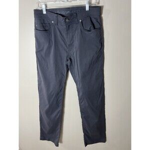 prAna Pants 32 X 32 Mens Gray Slim Fit Stretch Comfort